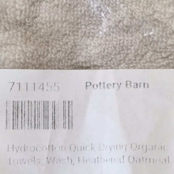 Pottery Barn, Washcloth, 1pc. Oatmeal. New. - Picture 3 of 4